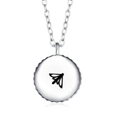 Polly afrikanischer Türkis Halskette Edelstahl silberfarbig