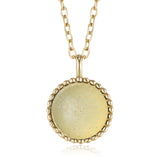 Polly afrikanischer Türkis Halskette Edelstahl vergoldet