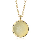 Coco afrikanischer Türkis Halskette Edelstahl vergoldet