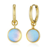 Coco Mondstein Kreolen Edelstahl vergoldet