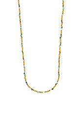 Triskart afrikanischer Türkis Halskette vergoldet