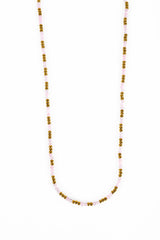 Triskart Rosensquarz Halskette vergoldet