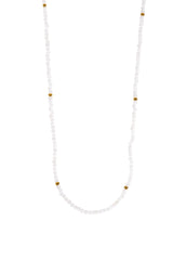 Hieno Mondstein Halskette vergoldet