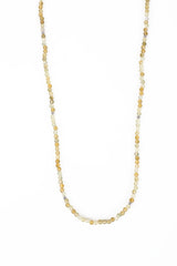 Hieno Labradorit Halskette silberfarbig