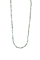 Hieno afrikanischer Türkis Halskette silberfarbig