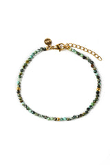 Hieno afrikanischer Türkis Armband vergoldet