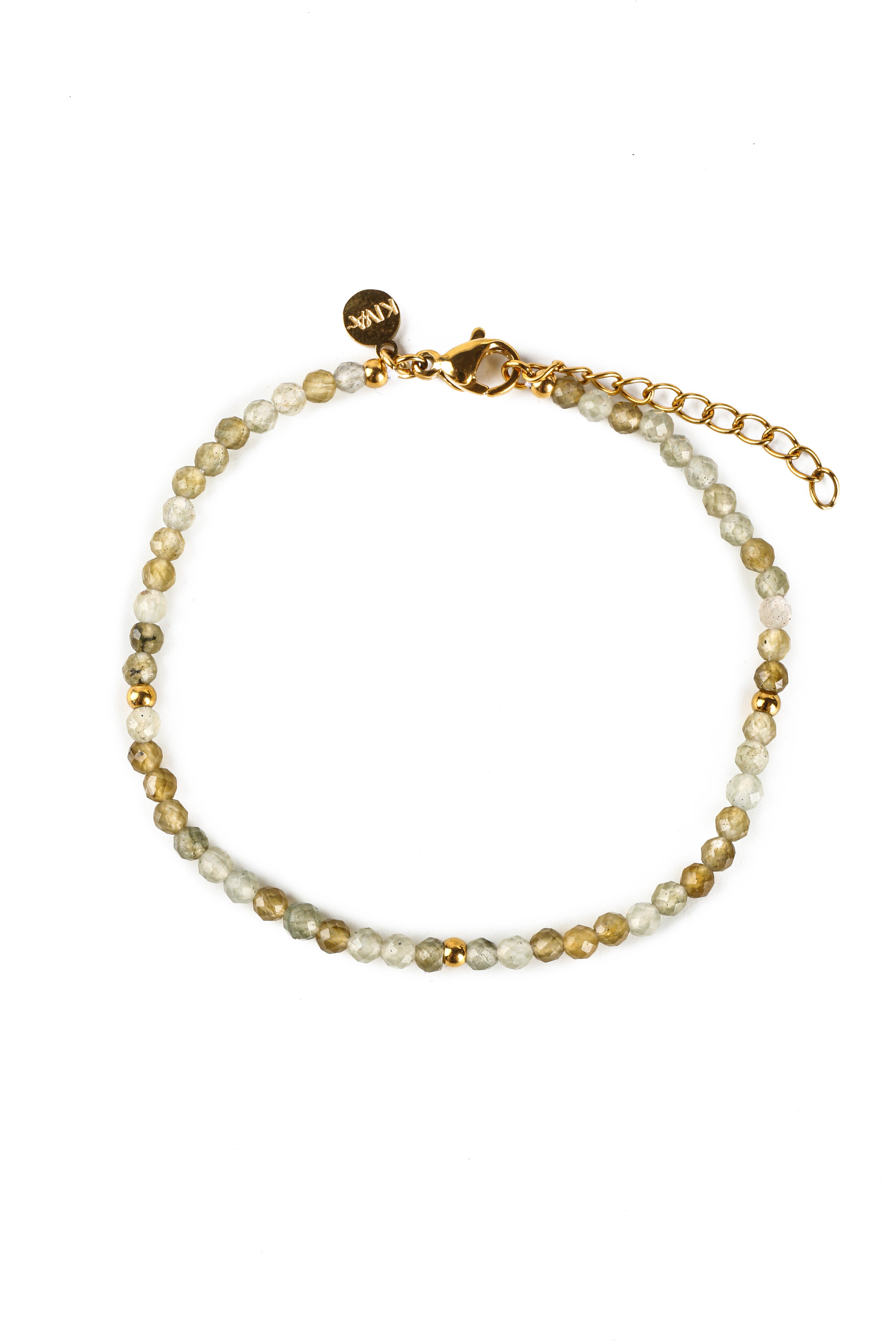 Hieno Labradorit Armband vergoldet