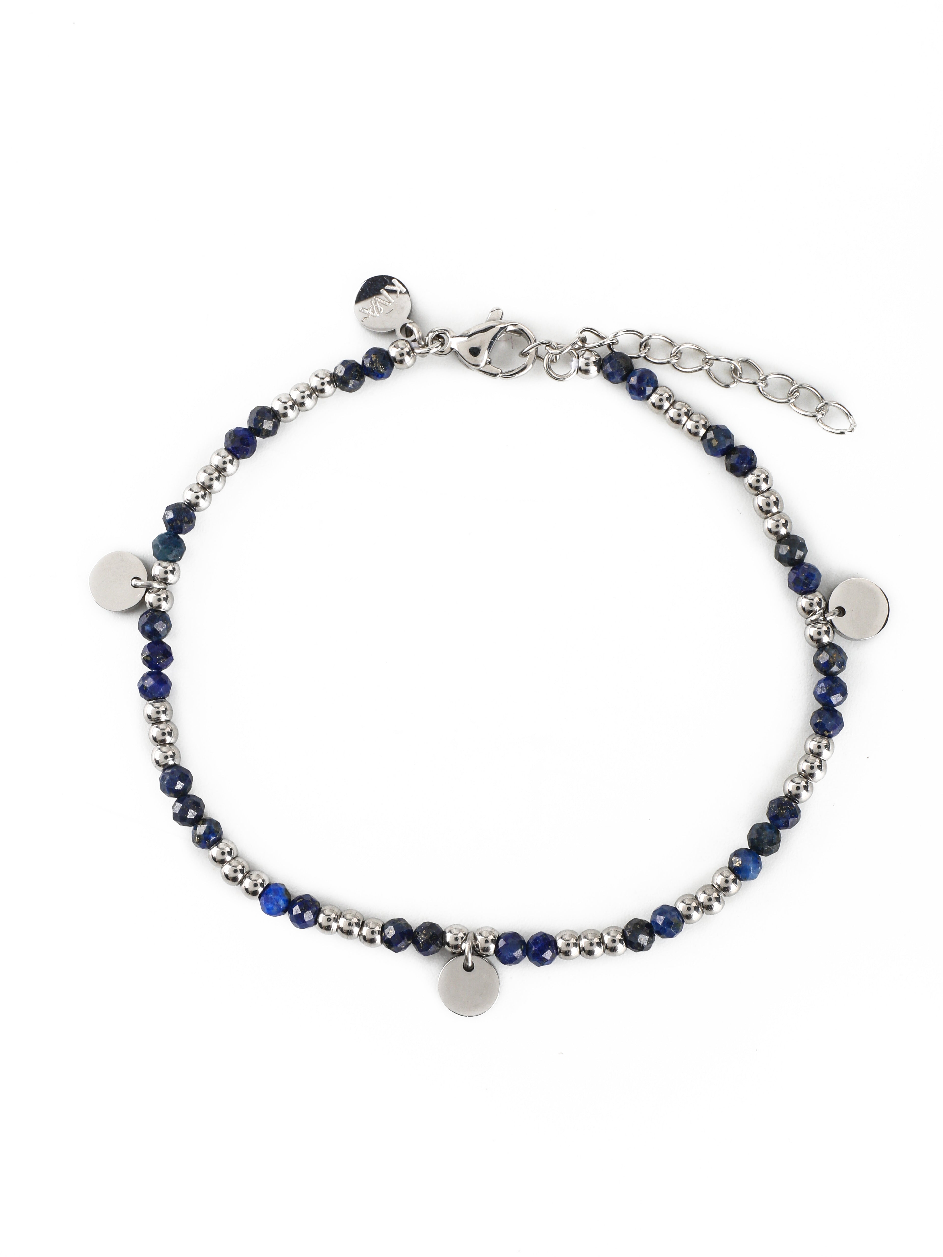Noin Lapislazuli Armband silberfarbig