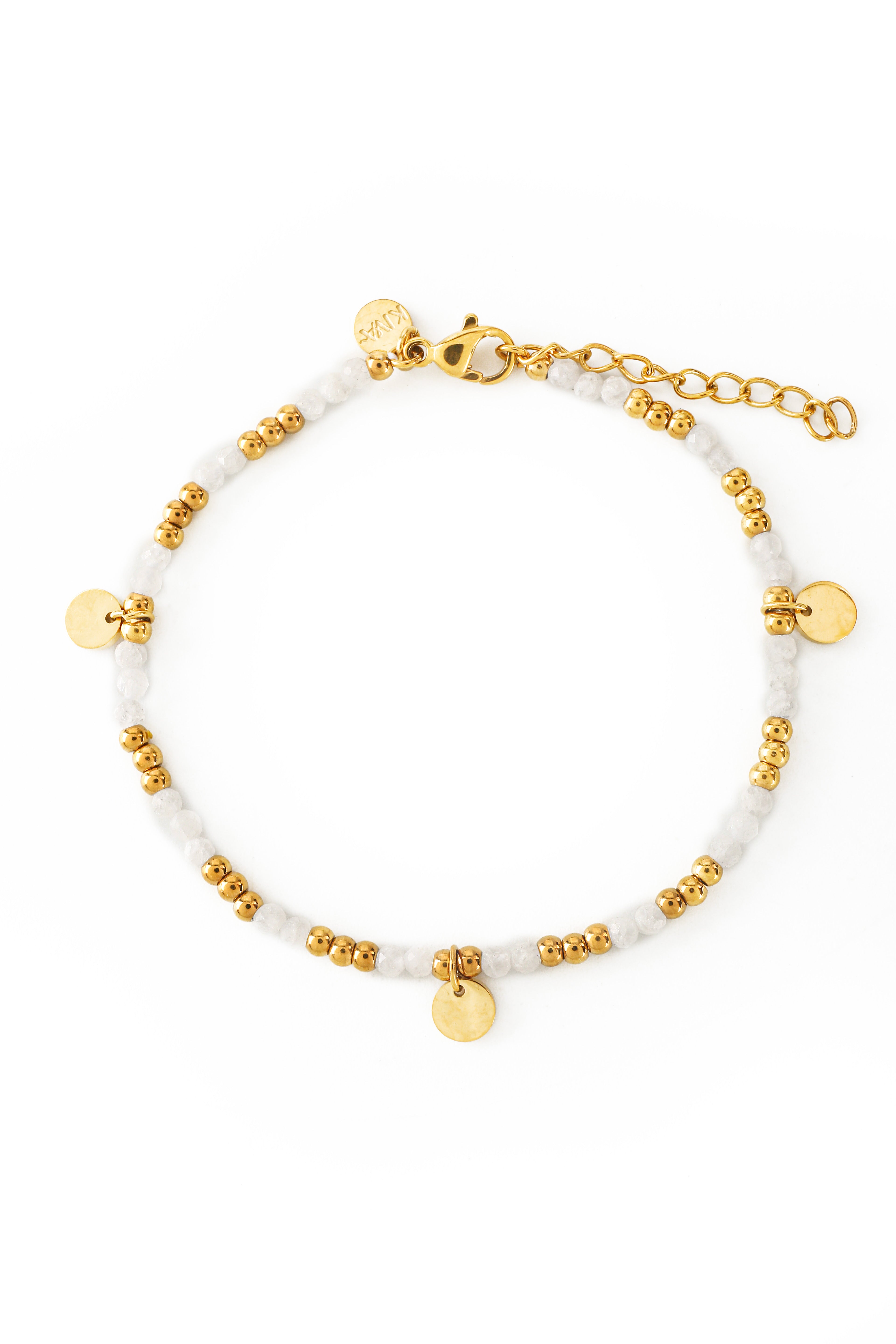 Noin Mondstein Armband vergoldet