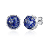 Coco Lapislazuli Stecker Edelstahl silberfarbig