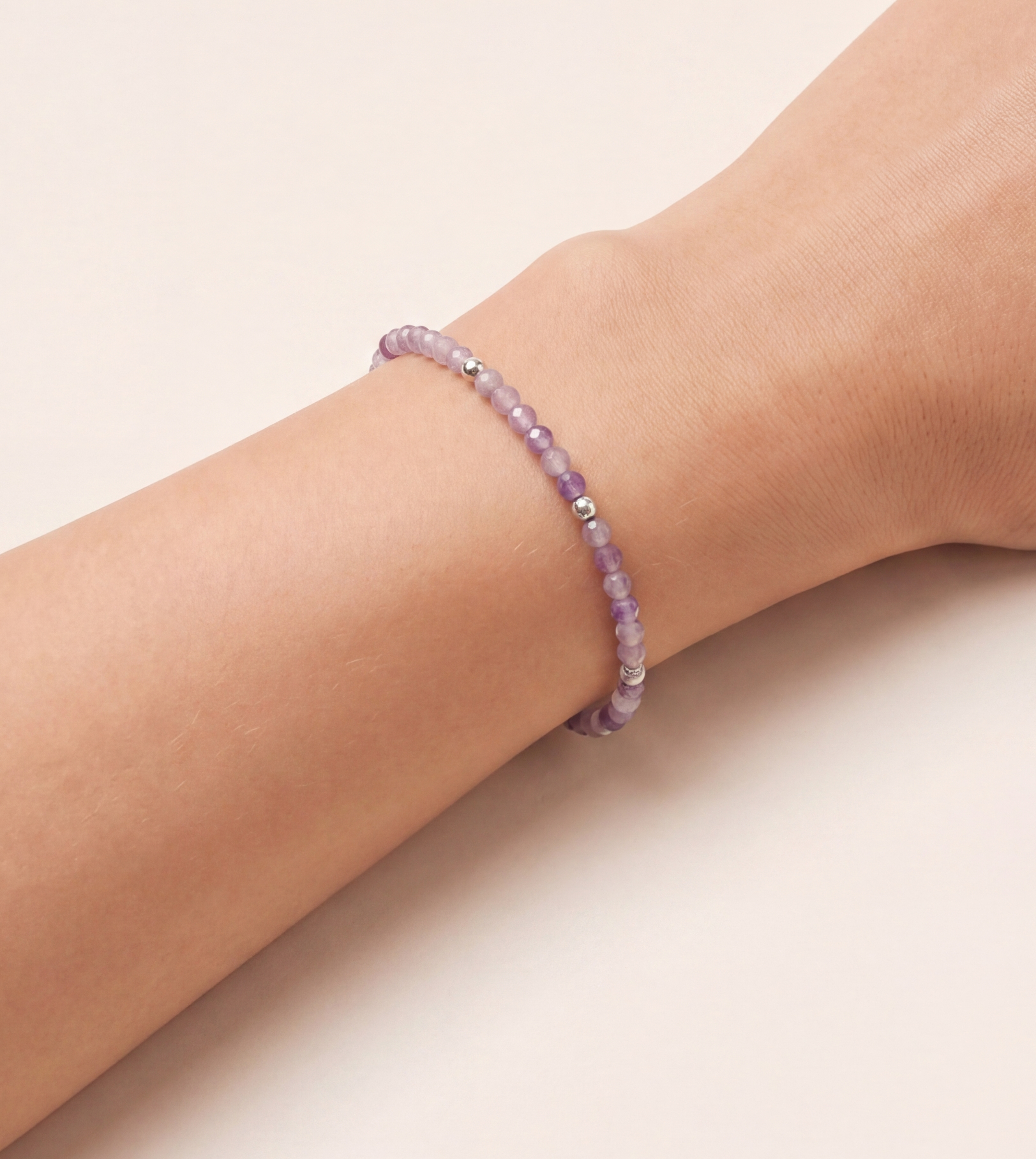 Alizea Amethyst Armband Edelstahl
