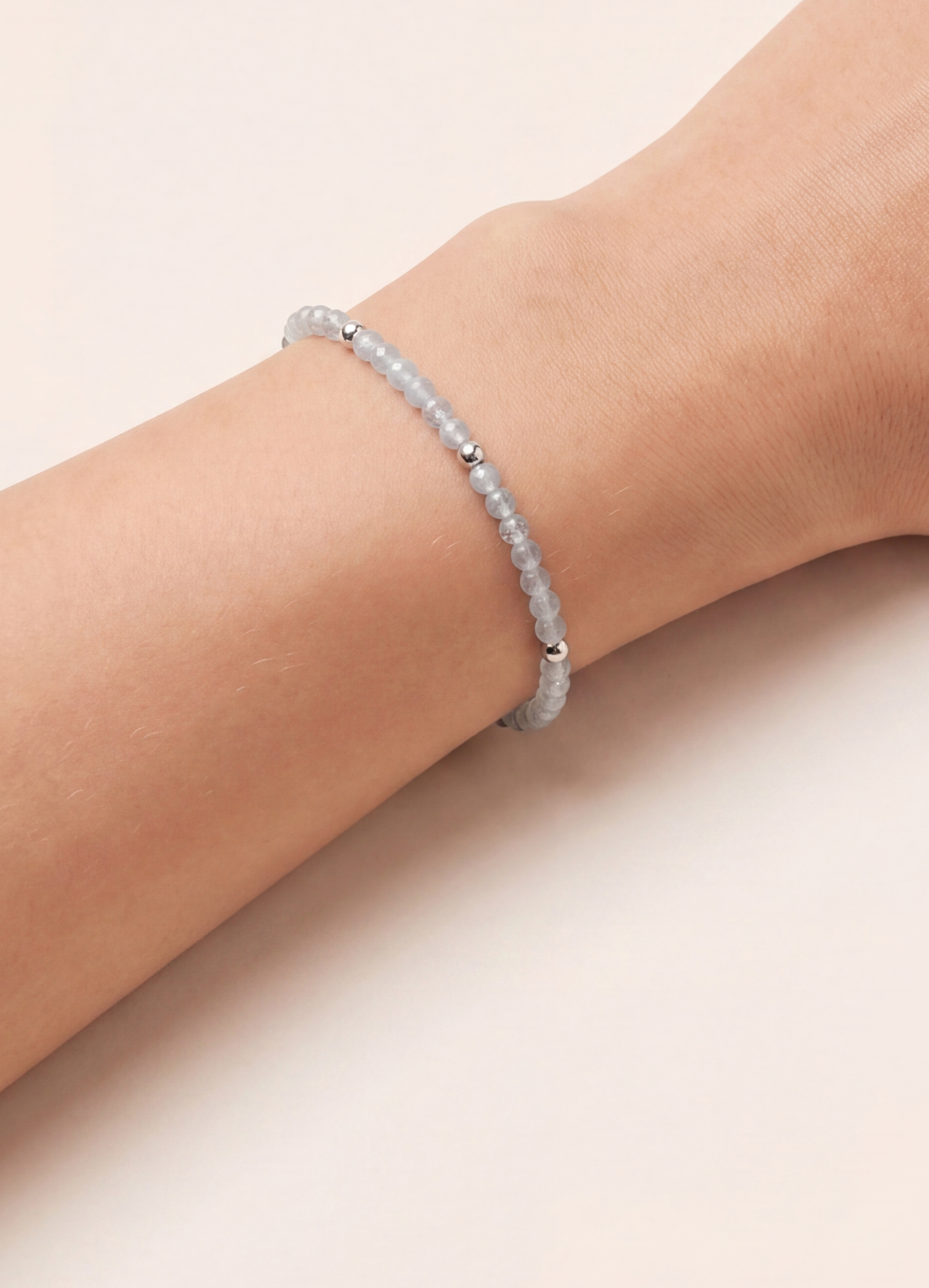 Alizea Aquamarin Armband Edelstahl