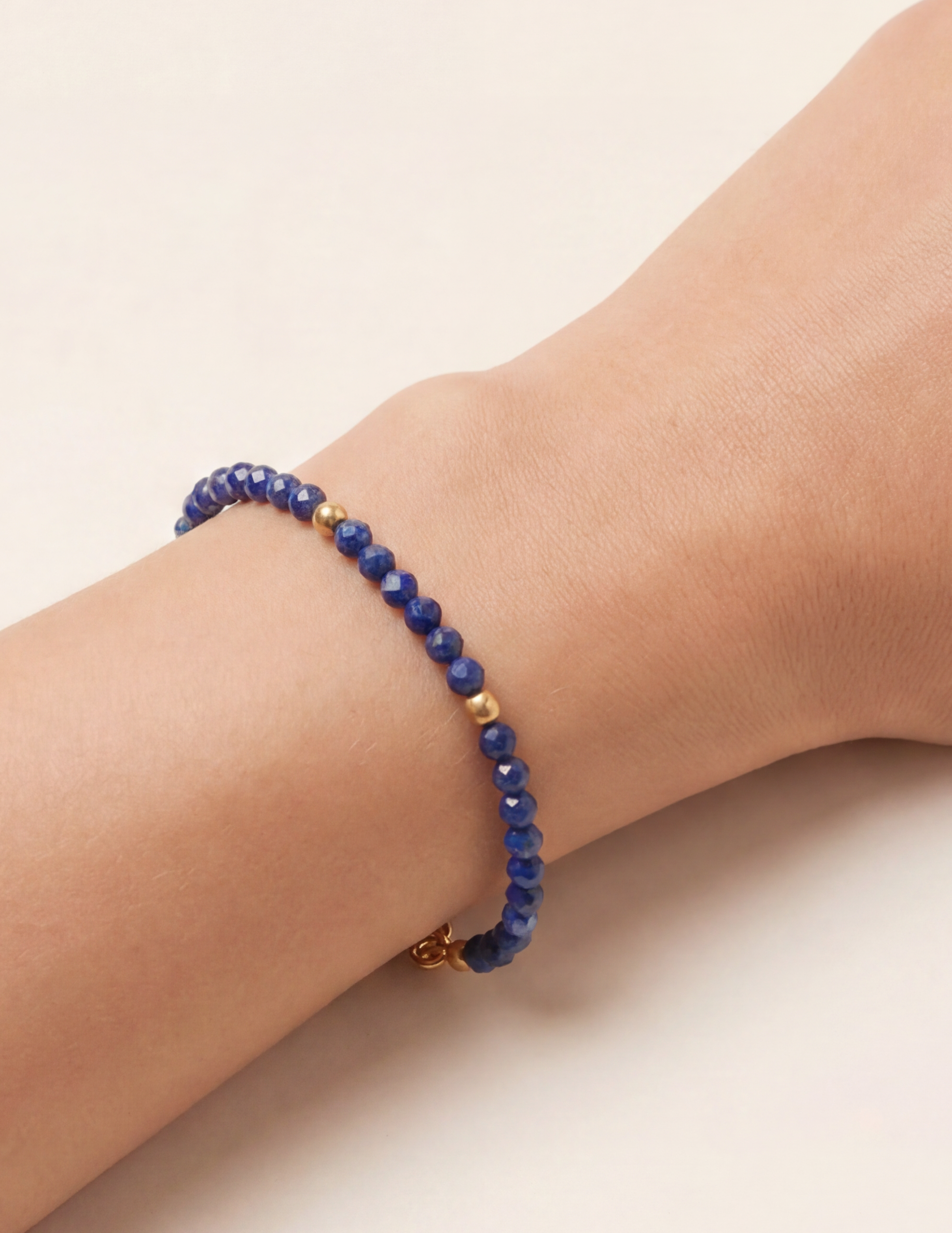 Alizea Lapislazuli Armband Edelstahl vergoldet