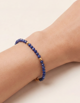 Alizea Lapislazuli Armband Edelstahl vergoldet