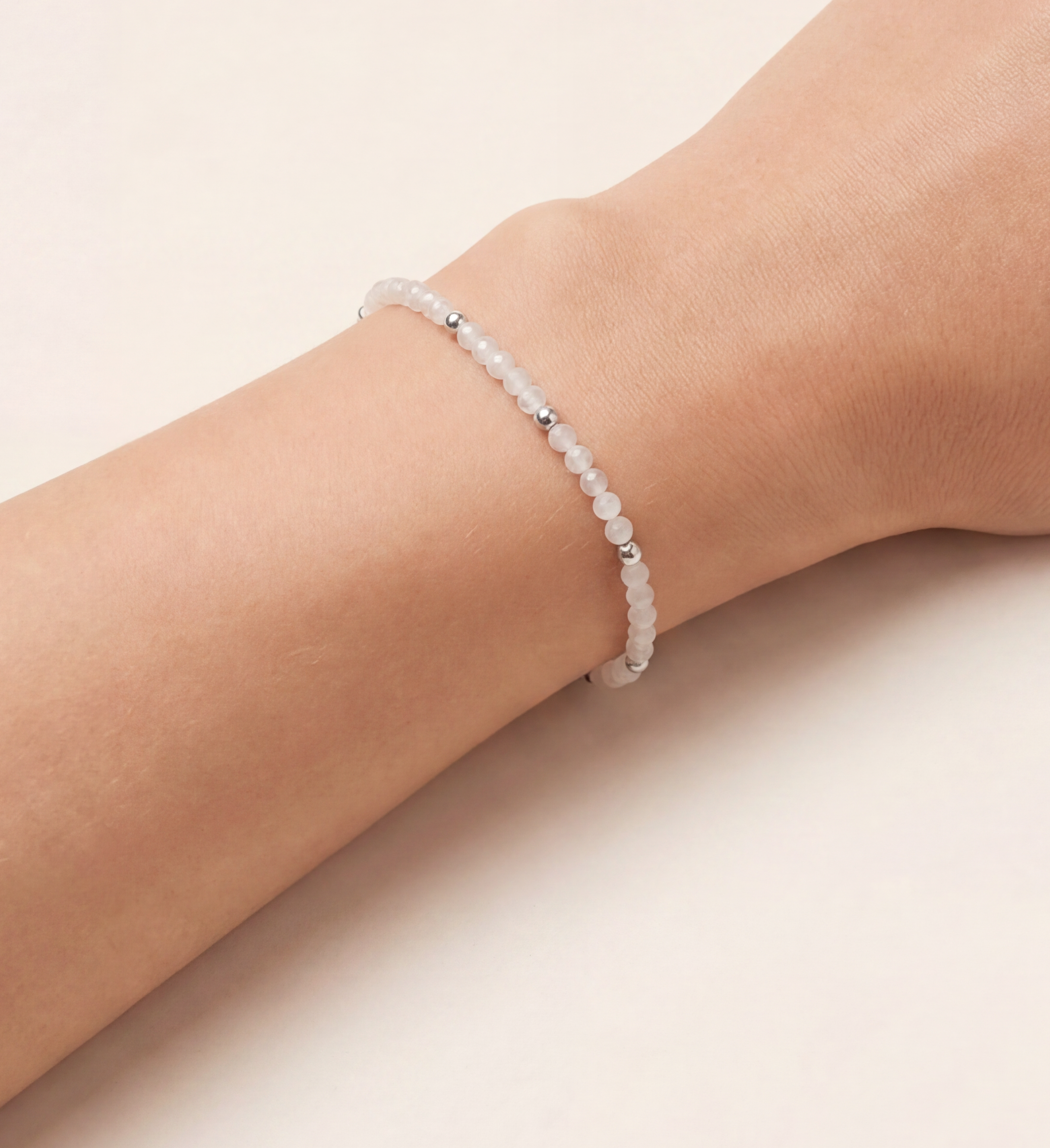Alizea Mondstein Armband Edelstahl