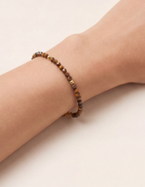 Alizea Tiegerauge Armband Edelstahl vergoldet