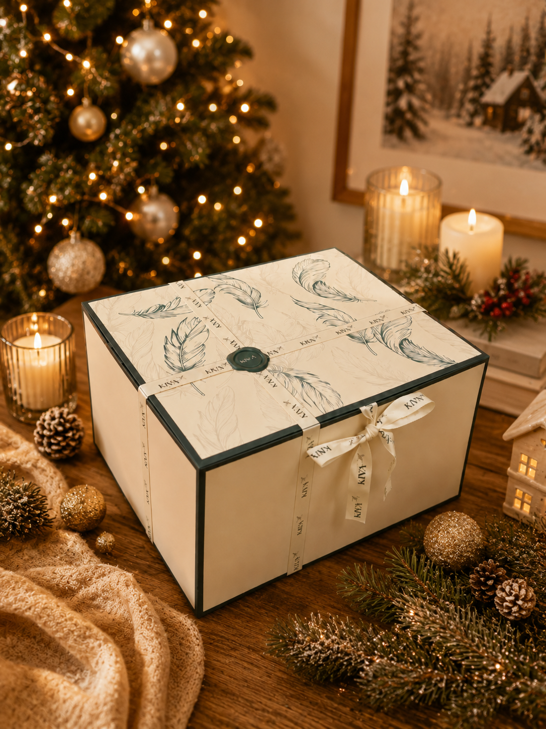 Floral Gold Adventskalender mit echten Steinen und Accessoires  Rosé- & Violette Edelstahl