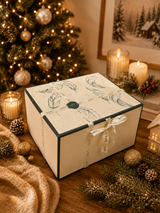 Floral Gold Adventskalender mit echten Steinen und Accessoires  Rosé- & Violette Edelstahl