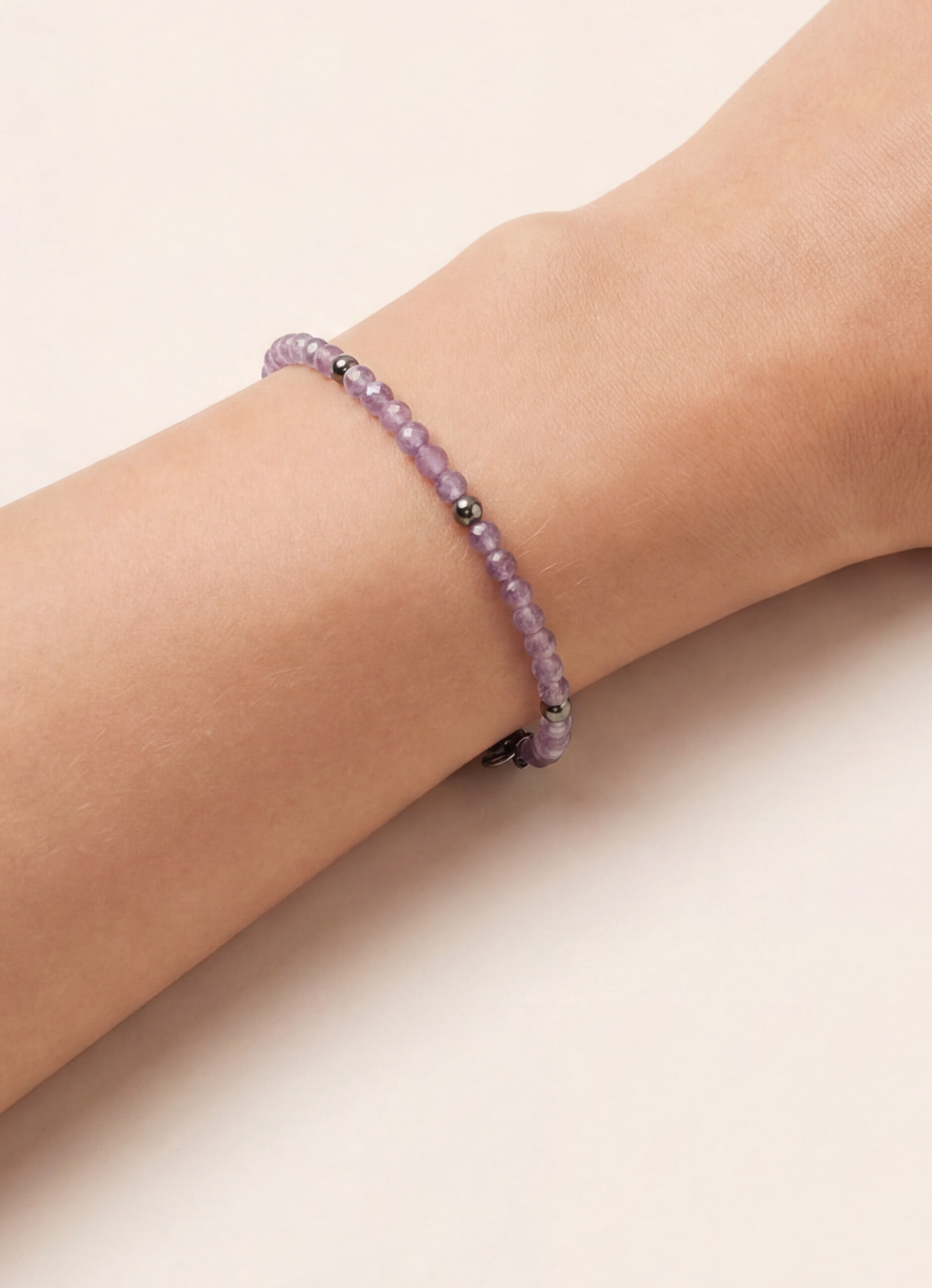 Coralin Amethyst Armband Edelstahl