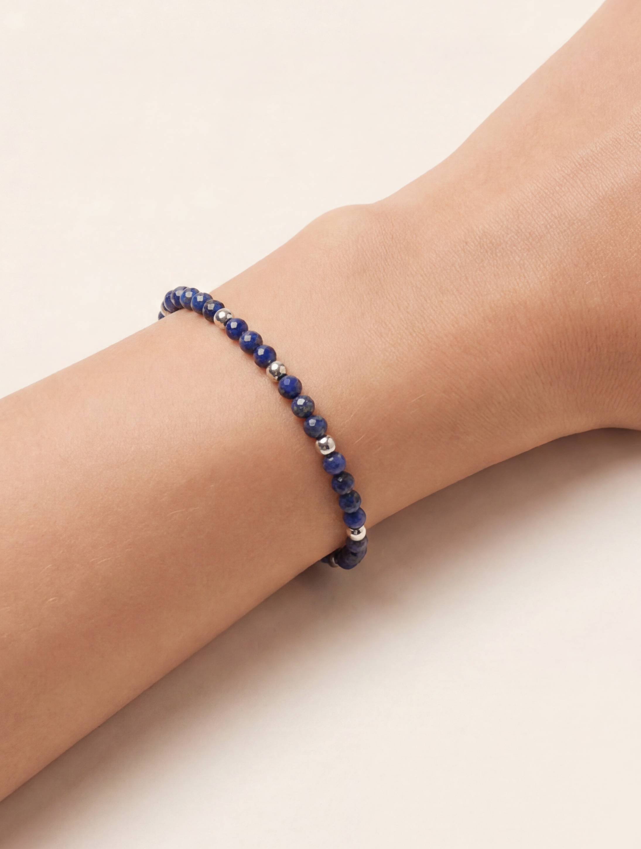 Coralin Lapislazuli Armband Edelstahl