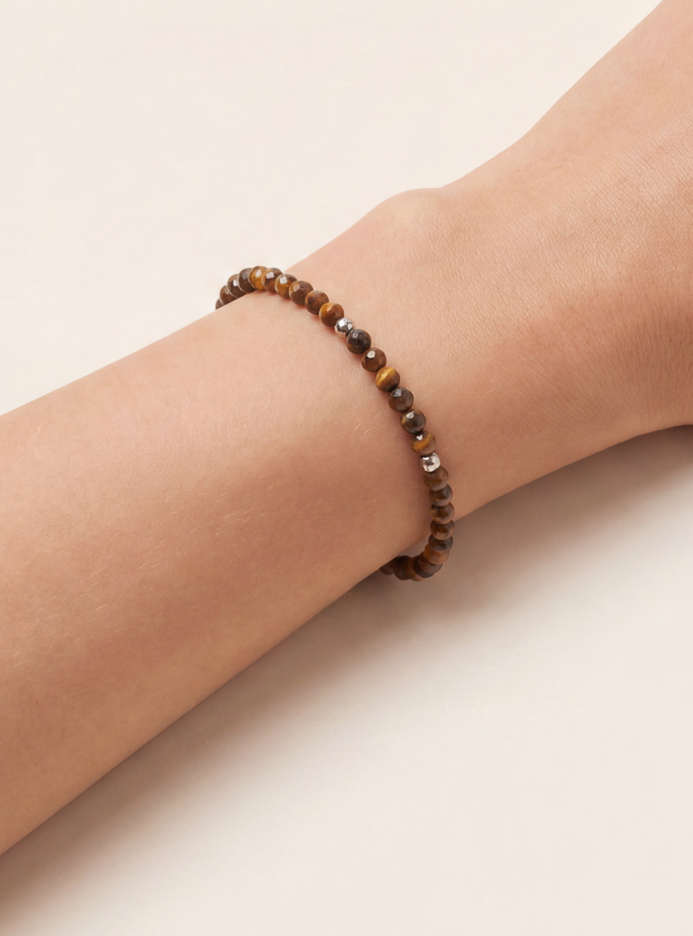 Coralin Tiegerauge Armband Edelstahl