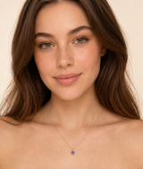 Halskette Coco Amethyst  Edelstahl vergoldet