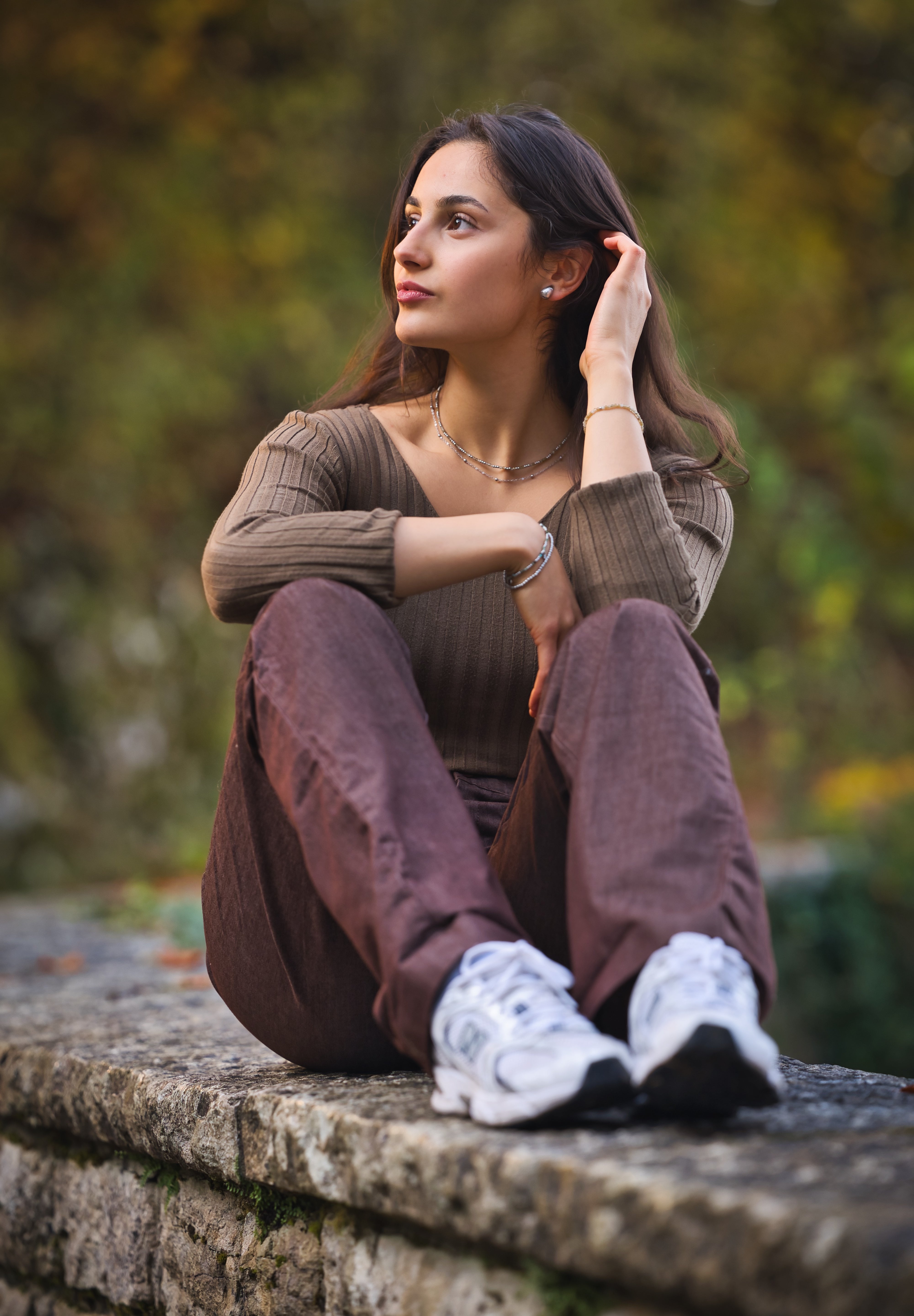 Hieno Labradorit Armband silberfarbig