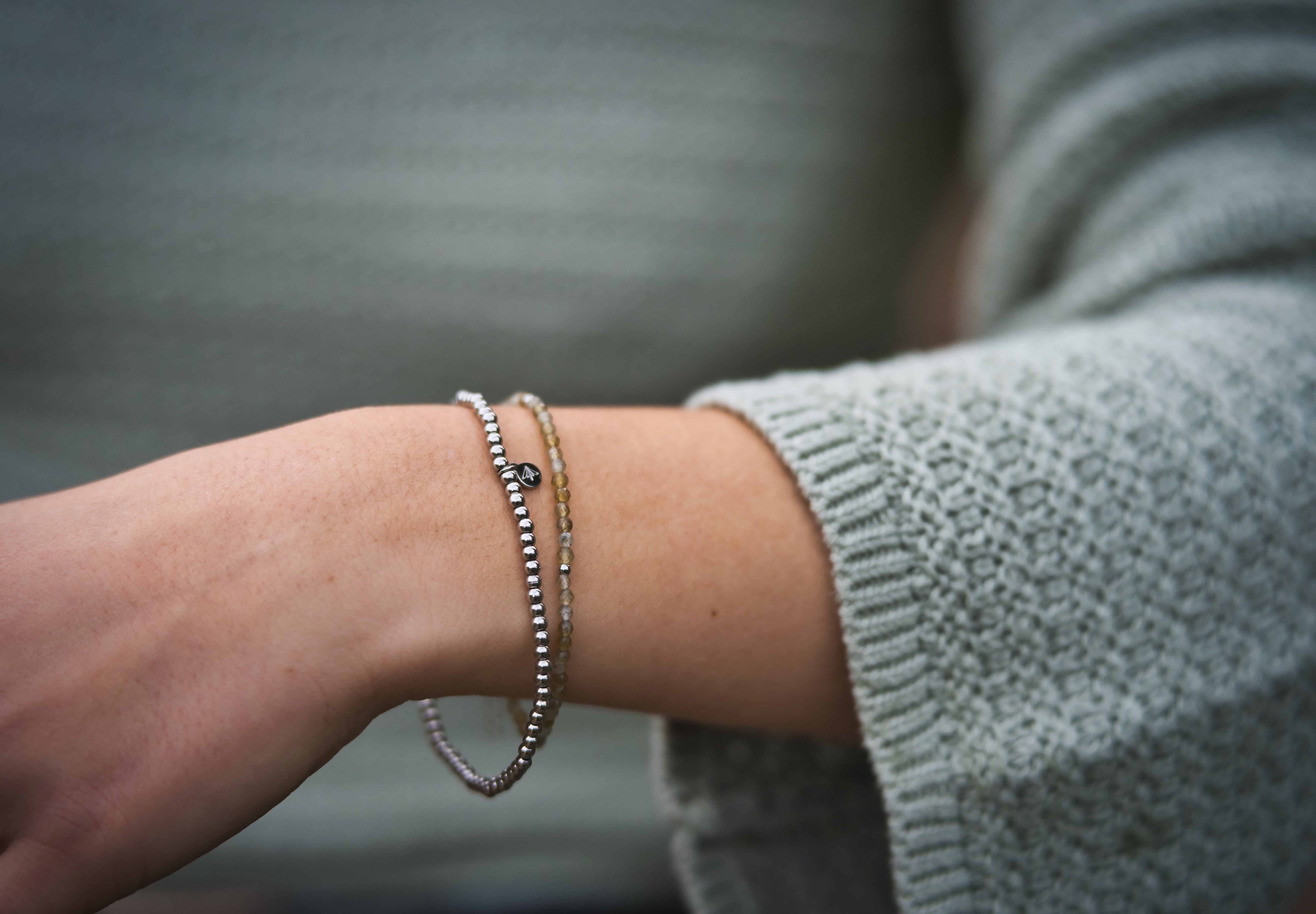 Edelstahlarmband silberfarbig