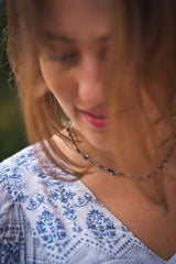 Kohta Edelstahlhalskette silberfarbig 45+5cm