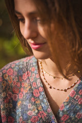 Levy Edelstahlhalskette vergoldet