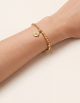 Halana grüner Aventurin Armband Edelstahl vergoldet