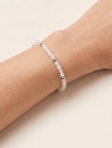 Hieno Mondstein Armband silberfarbig
