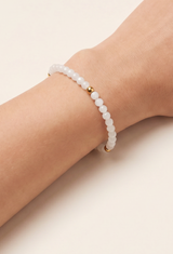 Hieno Mondstein Armband vergoldet