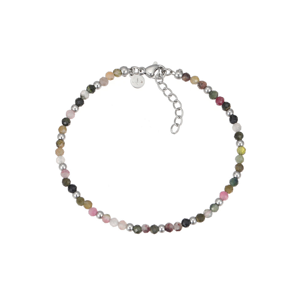 Veso Turmalin Armband Edelstahl