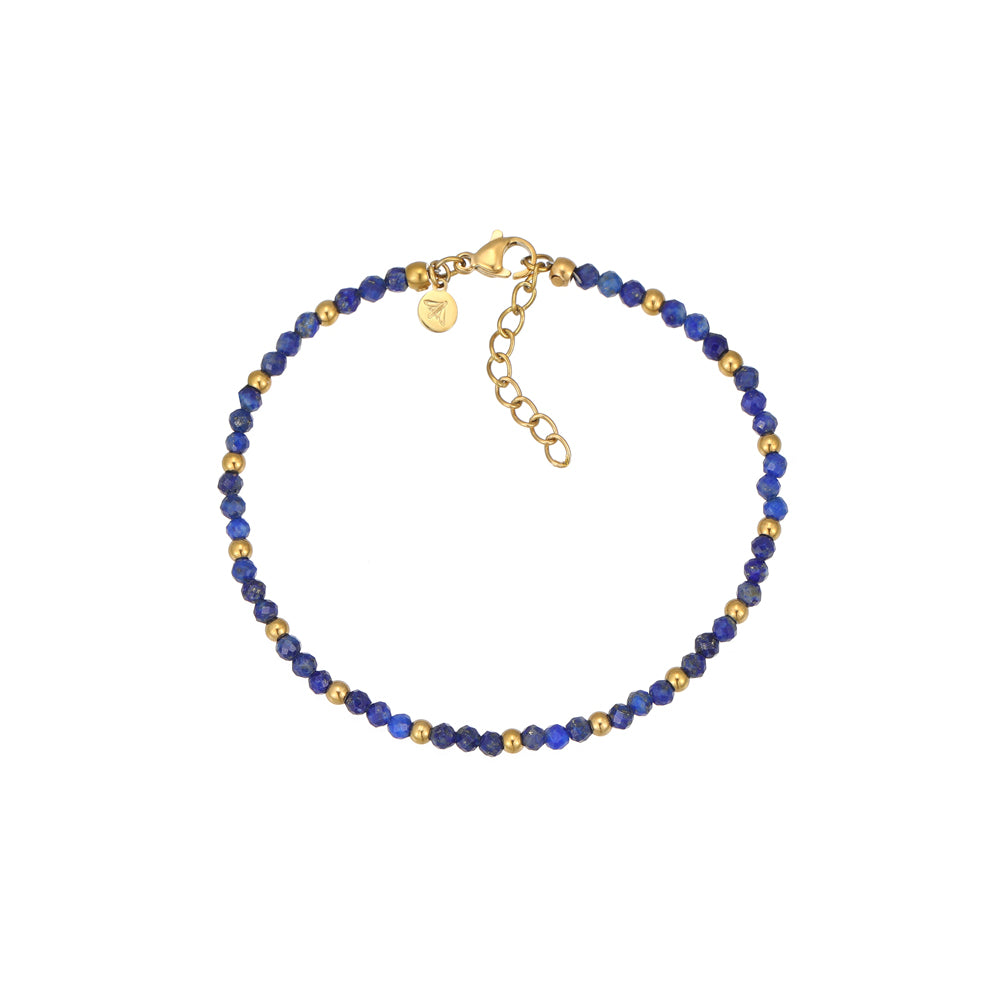 Veso Lapislazuli Armband Vergoldet