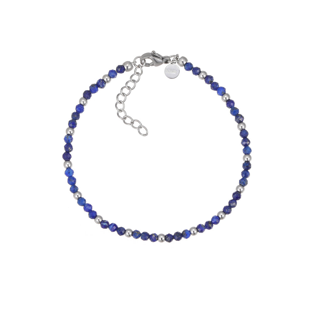 Veso Lapislazuli Armband Edelstahl