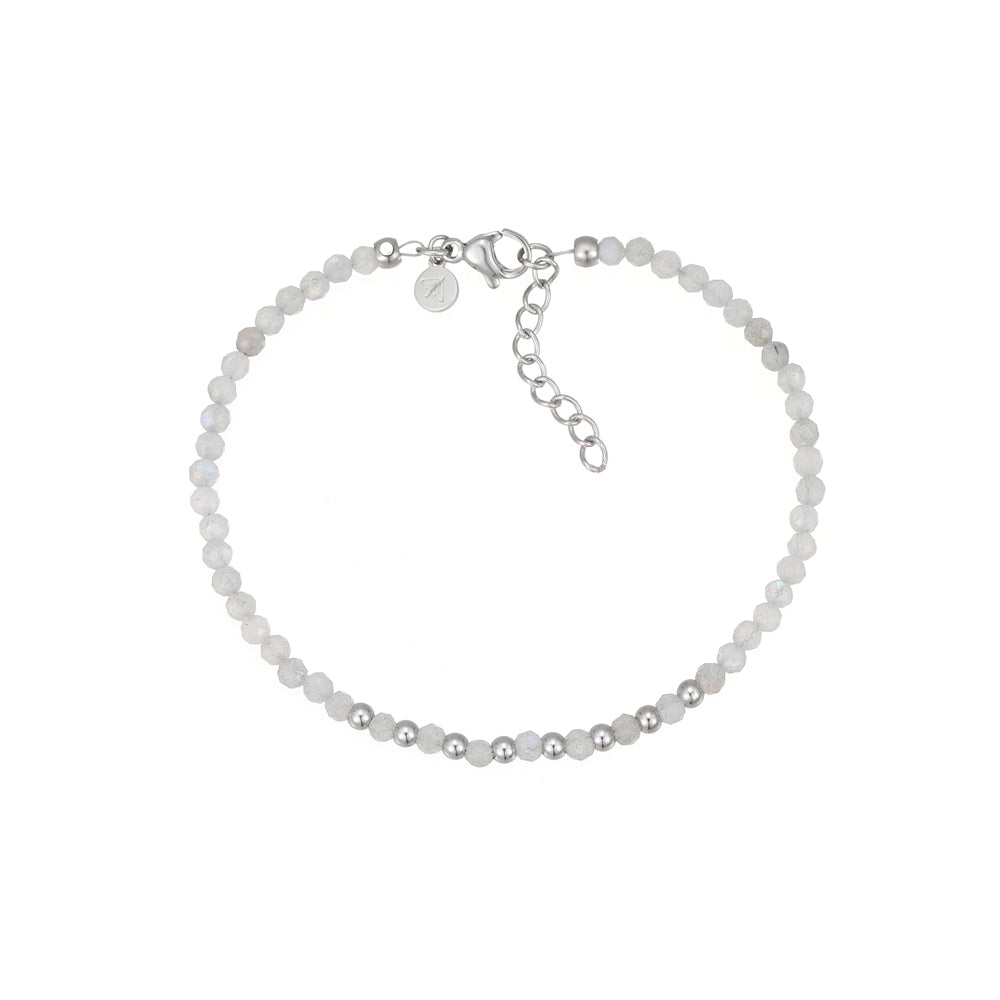 Punkto Labradorit Armband  Edelstahl