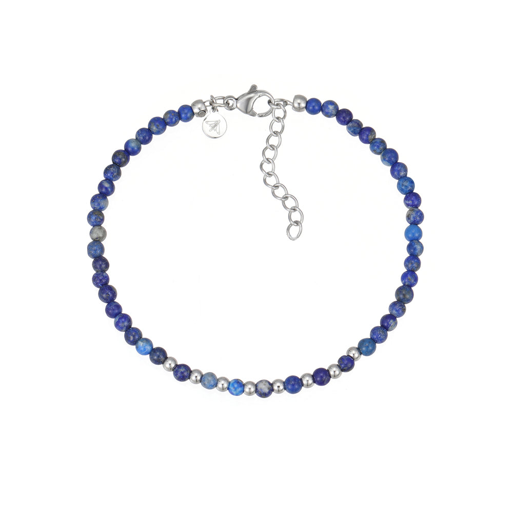 Punkto Lapislazuli Armband  Edelstahl