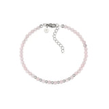 Punkto Rosenquarz Armband  Edelstahl