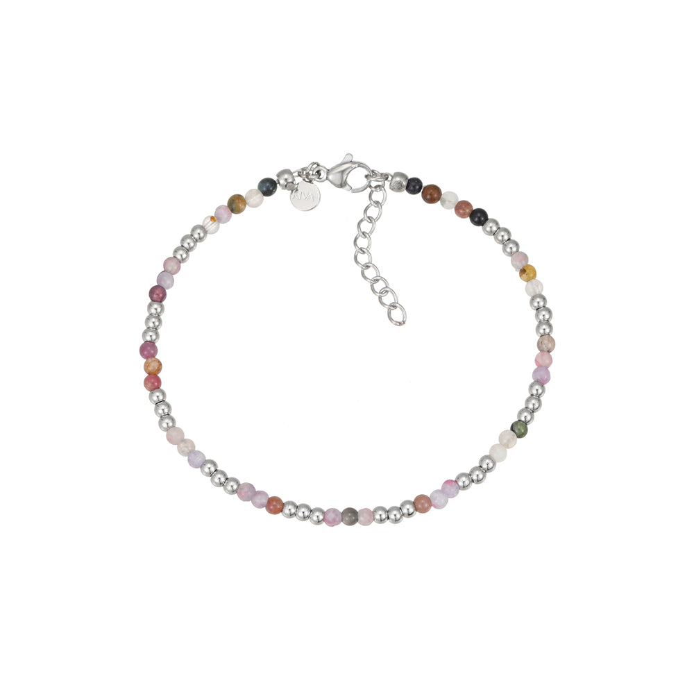 Mala Turmalin Armband Edelstahl