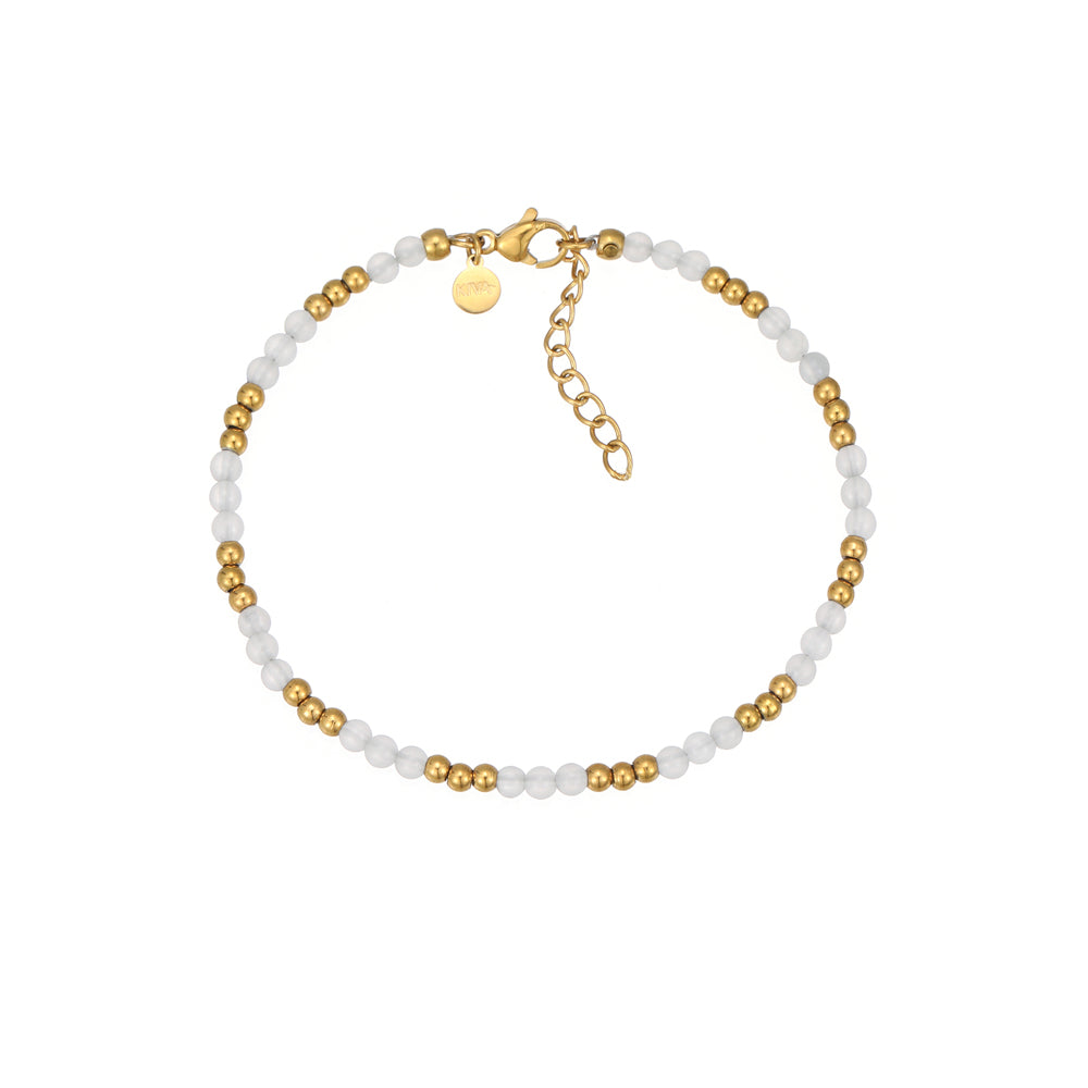 Mala Mondstein Armband Vergoldet