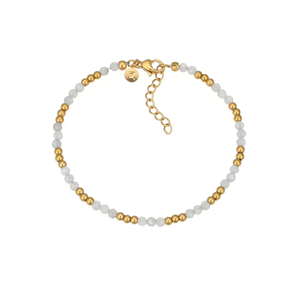 Mala Labradorit Armband Vergoldet