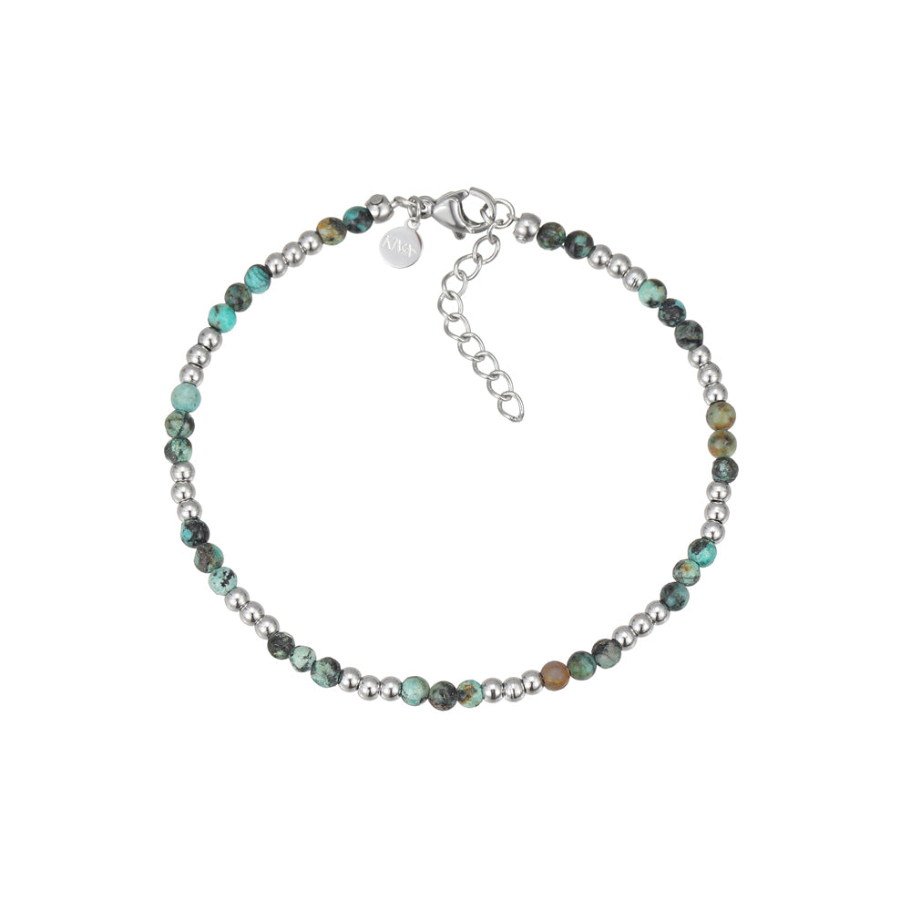 Mala afrikanischer Türkis Armband Edelstahl