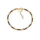 Mala Tiegerauge Armband Vergoldet