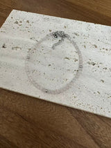 Alizea Rosenquarz Armband Edelstahl