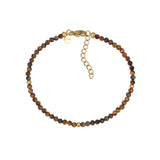 Alizea Tiegerauge Armband Edelstahl vergoldet