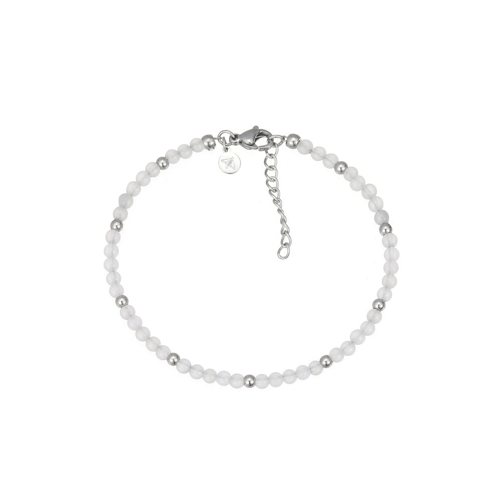 Coralin Mondstein Armband Edelstahl
