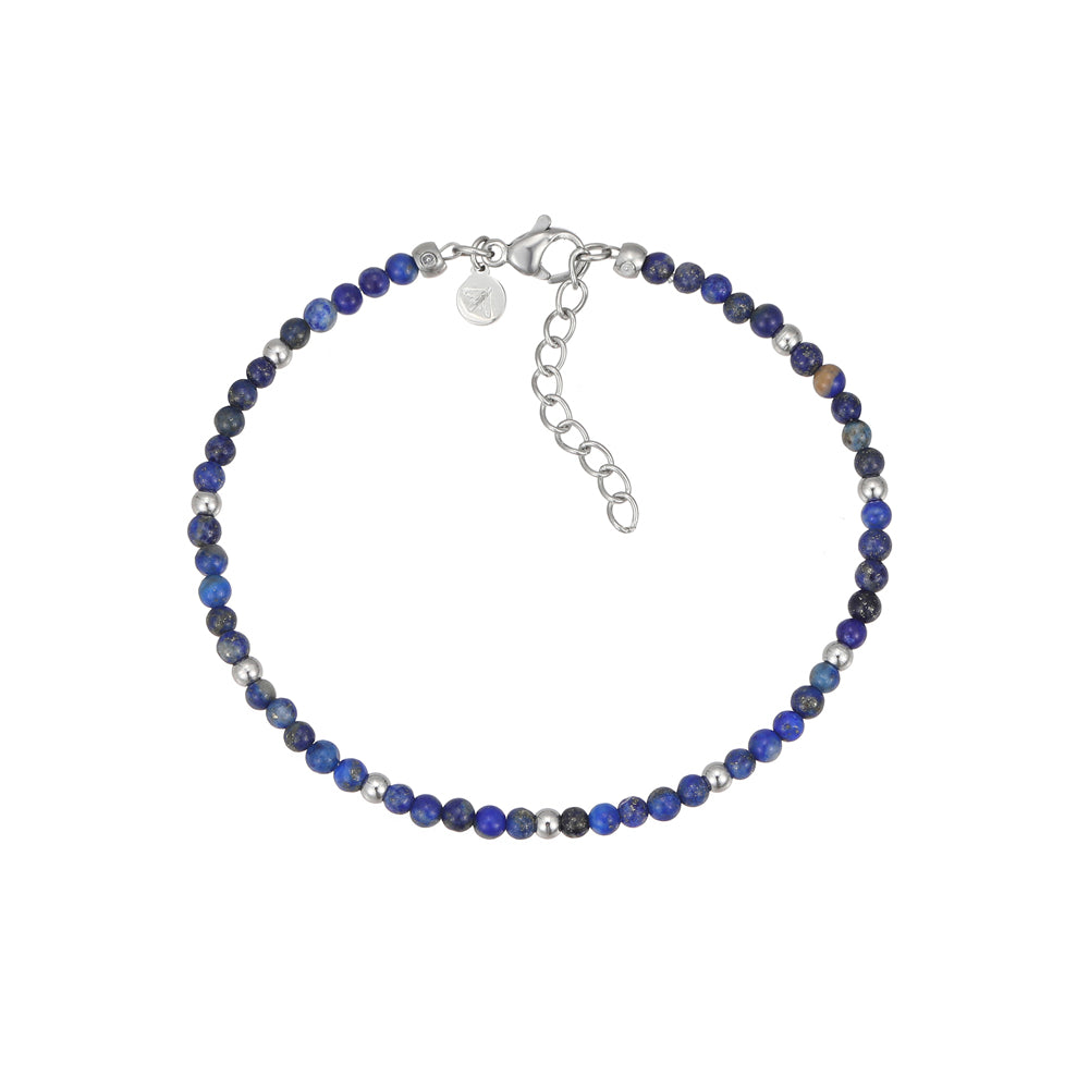Coralin Lapislazuli Armband Edelstahl