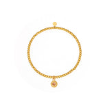 Sela Amethyst Armband Edelstahl Goldfarbig