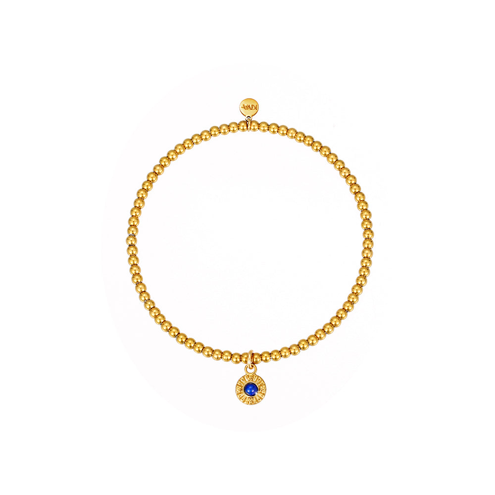 Halana Lapislazuli Armband Edelstahl vergoldet